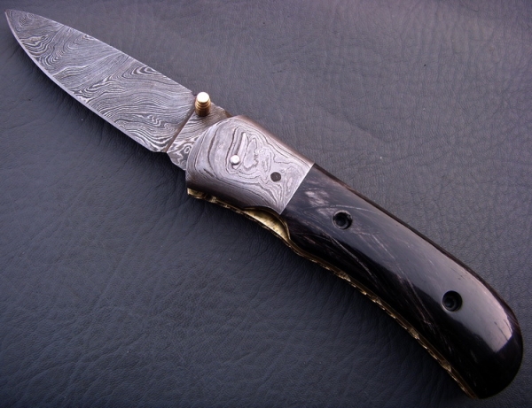 Damascus Folding Knife